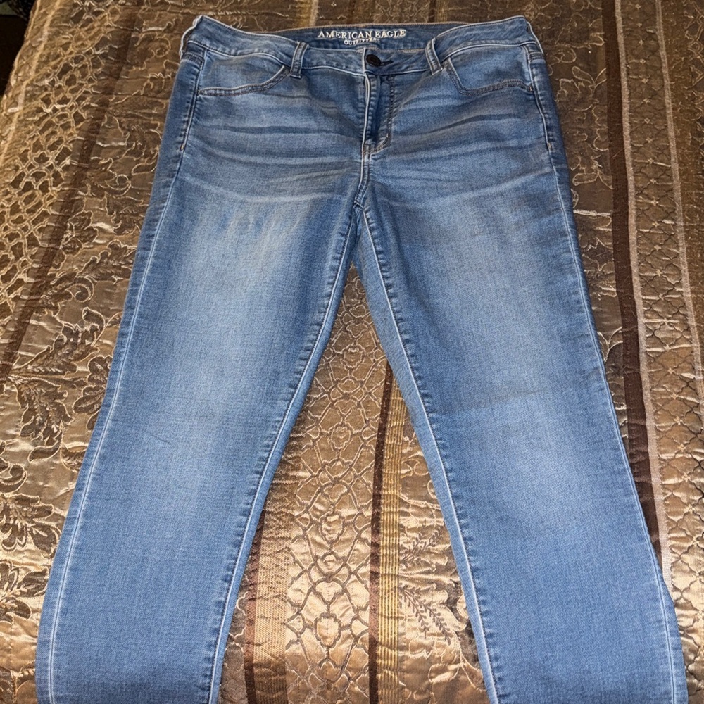 American Eagle Jeggings Size 14 Long Preowned - Picture 5 of 8